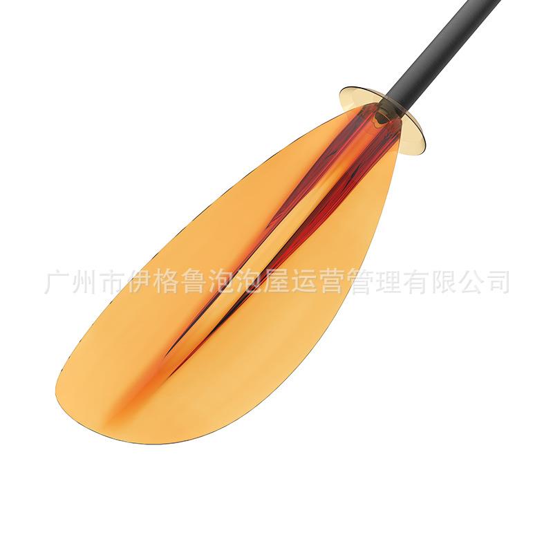 厂家皮划艇专用透明船桨双头式高硬度水晶玻璃船浆透明浆板