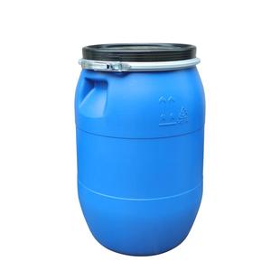 思盾50L塑料加厚法兰桶铁箍储水胶桶50升大口密封周转塑料桶