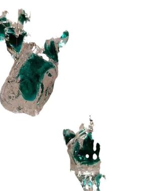 绿色石头块吊灯酒店宴会厅艺术装饰灯办公楼餐饮大堂创意灯具