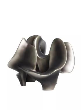 现代轻奢创意新中式金色镂空摆件样板间售楼处客厅电视柜桌面玄关