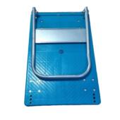 加厚塑料平板手推车厂家超市仓库拉货拖货折叠搬运物料小推车