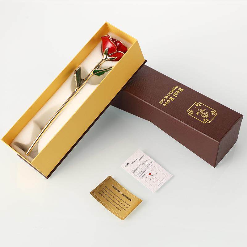 爆款24K镀金天然玫瑰永生花烤漆花情人节七夕轻奢礼物,家居饰品,餐桌花艺,淘宝优惠券,粉丝福利购,淘宝优惠卷
