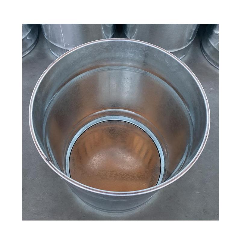 40L升10加仑缩底镀锌敞口钢桶全新开口化工大铁桶道具装饰桶现货