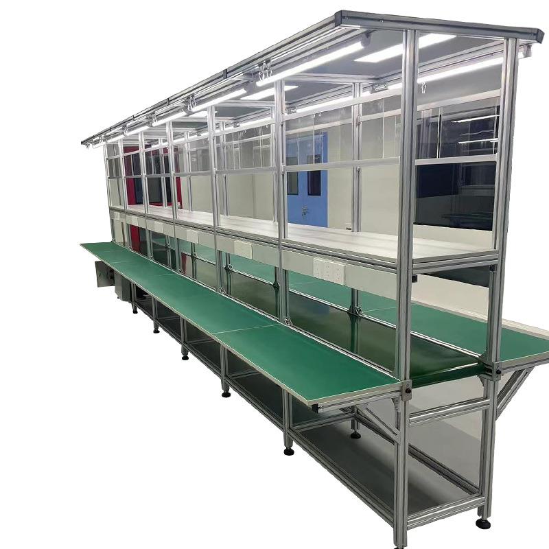 江浙沪定制双边工作台飞机位流水线皮带输送防静电工作台组装生产