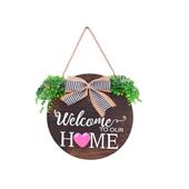 饰悬浮木牌挂饰 欢迎门牌墙壁装 美式 乡村实木挂牌家居标志壁挂式