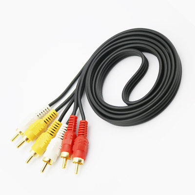 网红3RCA Male to 3 RCA Male Composite Audio Video AV Cable P