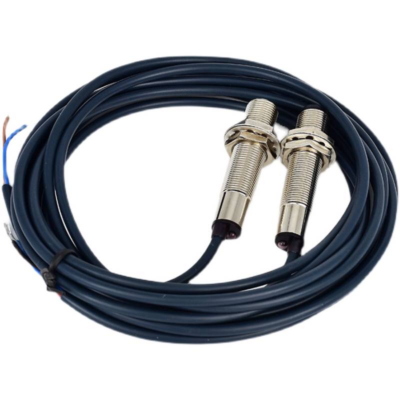 M12激光对射光电开关E3F-20C1红外线报警/计数/洗车/感应器可见光