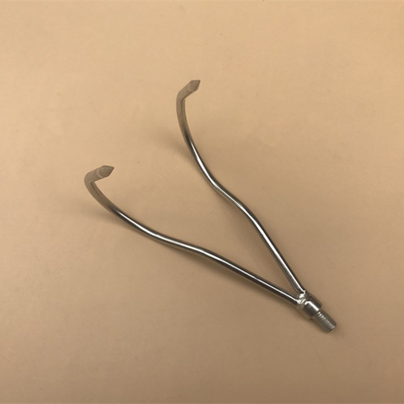 不锈钢圆尖无倒刺双爪搭钩2m4米6米9米压花伸缩杆子蓝套捞网竿