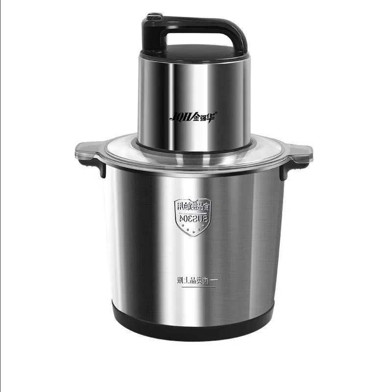 新品10L大容量绞肉机电动不锈钢家用商用切菜机辣椒搅碎机 搅拌品