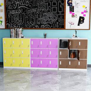 教师书包柜学生储物柜员工带锁存放柜收纳更衣柜幼儿园班级书籍柜