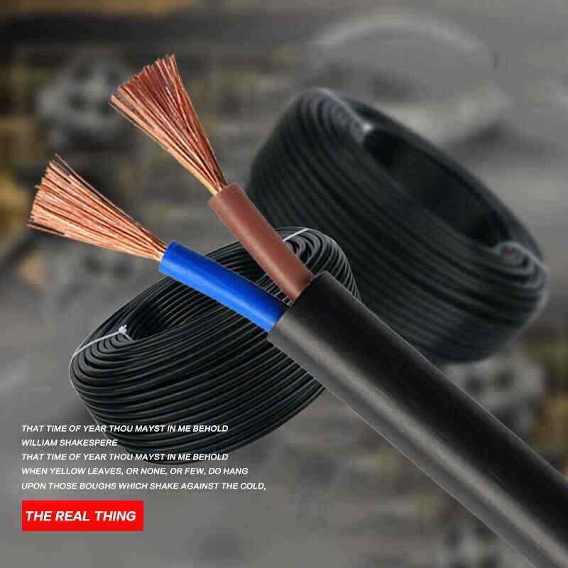 国标铜芯2芯3芯4芯1.01.5平方2.5RVV护套线电源线电线电缆线铜3芯