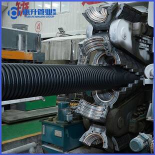 惠升HDPE双壁波纹管排污水管排雨水管市政管道高密度聚乙烯SN10