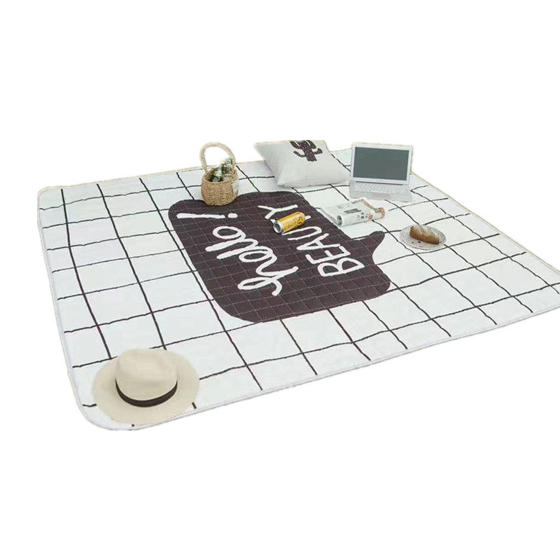 ins野餐垫防水防潮垫户外春游垫便携加大加厚5P-8人可折叠野炊垫