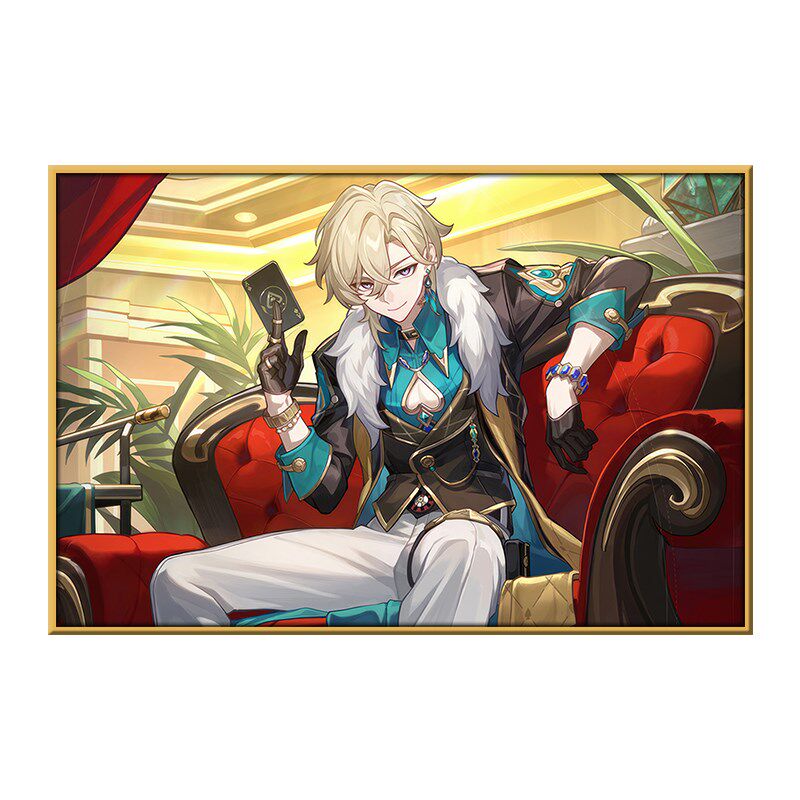 2024新款崩坏星穹铁道砂金diy数字油画手绘减压填色油.彩画装饰画