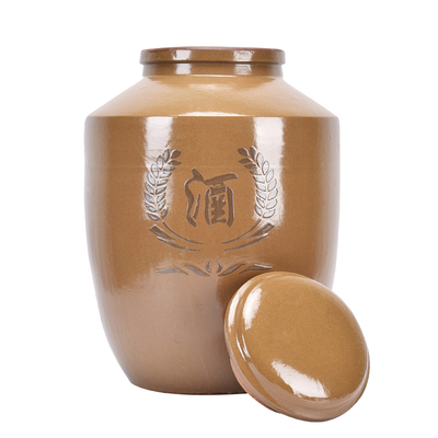 酒坛子土陶白酒g密封家用加厚酒壶陶瓷窖藏大酒缸1000/2000斤酒罐