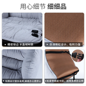 发热坐垫坐靠一体垫加热坐v垫办公室久坐取暖神器冬季 插电座椅垫