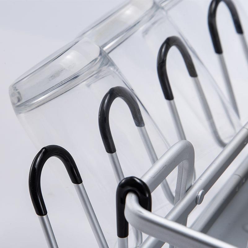 碗碟架接水盘餐具架单层银色量大价优铝合金W收纳层架欧式