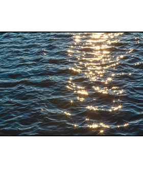 蓝色大海洋装饰画水波o光粼粼水面客厅沙发背景墙餐厅卧室床头挂