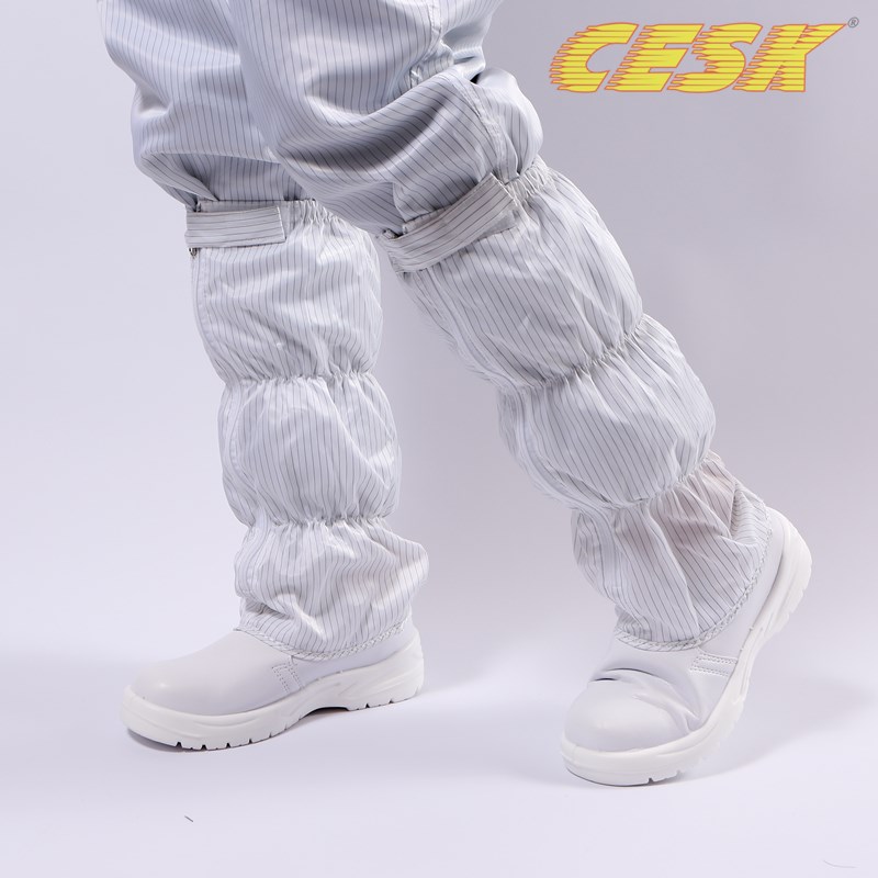 防静电安全鞋防砸工作鞋钢包头鞋长D筒高筒靴防尘净化无尘洁净室