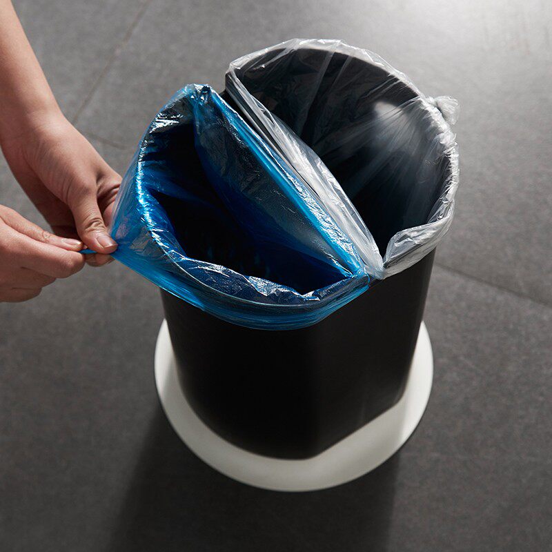 简约垃圾桶家用厨房干湿分类x有盖按压式卫生间客厅欧式创意大号