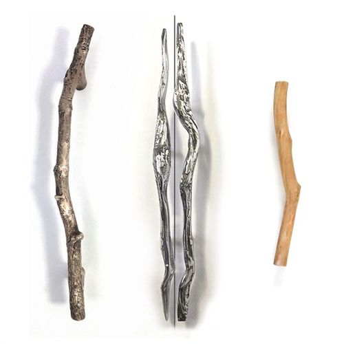 原木店铺门拉手酒店玻璃门把工作室原生态民宿Q房门实木门树枝拉