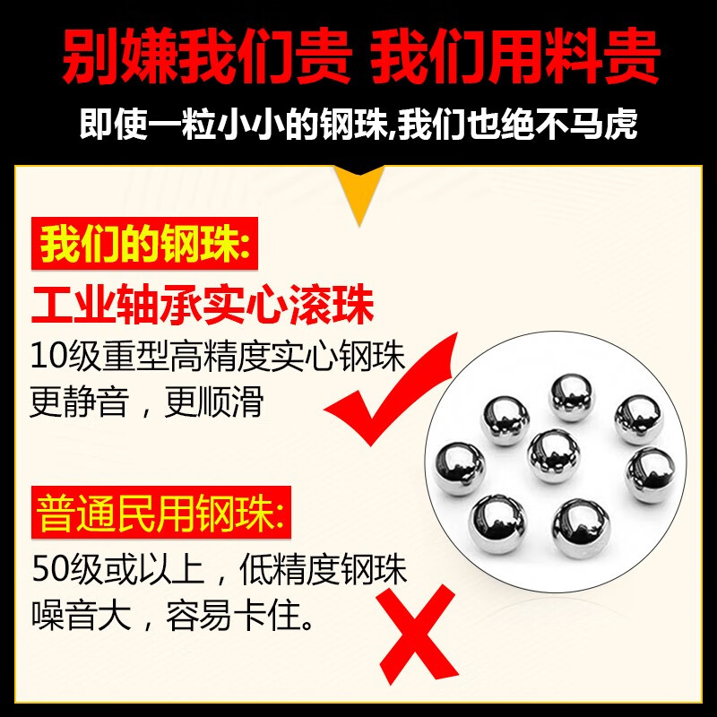 76宽承重型滑轨轨道加r重可带锁抽屉工业房车用阻尼缓冲工具箱超