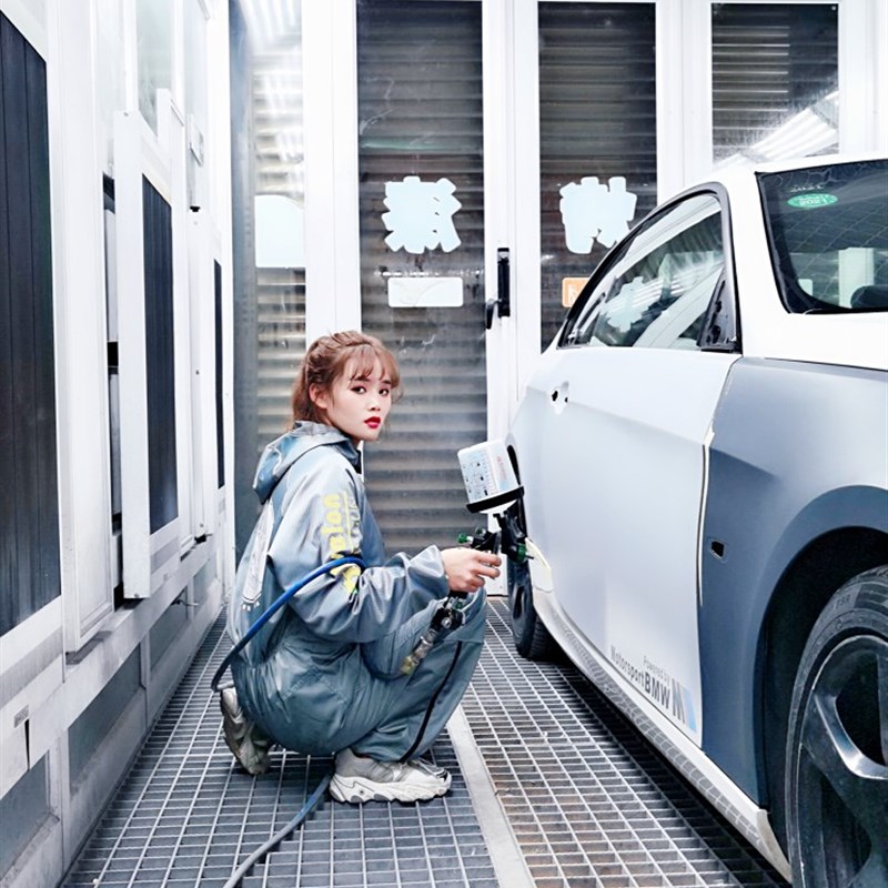 钣喷匠亚洲龙防静电防溶剂连体服防D尘工作服喷漆无尘服净化防护