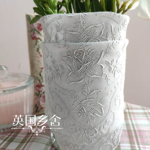 潮州绣手b帕 纯棉玻璃纱 法丝 全手工抽纱刺绣 外贸库存高性价