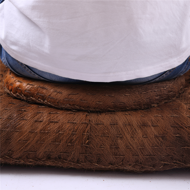 手工制作山棕蒲团草编亚麻蒲团A圆形榻榻米窗台坐垫茶道地板打坐