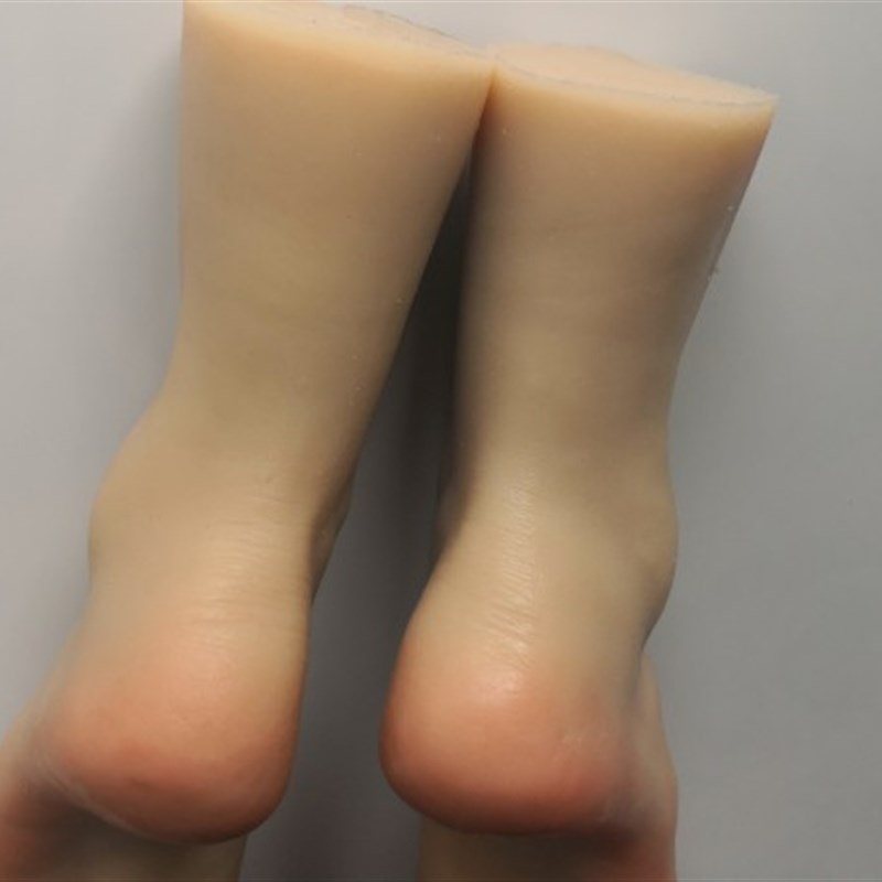 铂金硅胶少女筋脉美脚模型仿真足模D脚模网店拍照玉足美足丝袜模