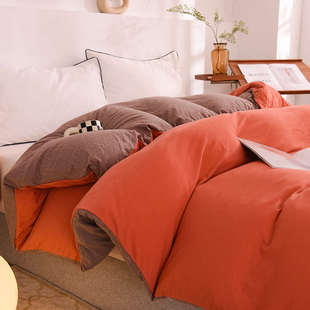 天竺棉被套针织棉150x200单件200x230双人被罩220x240新疆棉日式