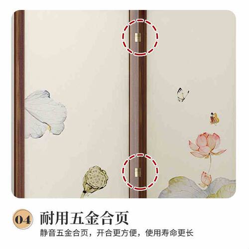 屏风隔断玄关简约现代入户进门客厅屏风新中式正对门玄关轻奢折屏