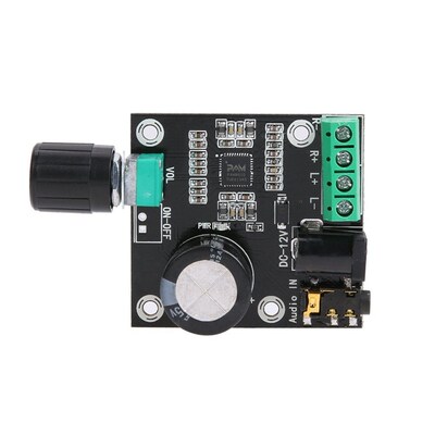 PAM8610数字功放板2.0双声道2*15W立体声音频放大模块带电位器12V