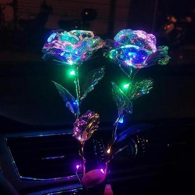 新品Simulation Rose Immortal Valentines Bouquet Gold Foil An
