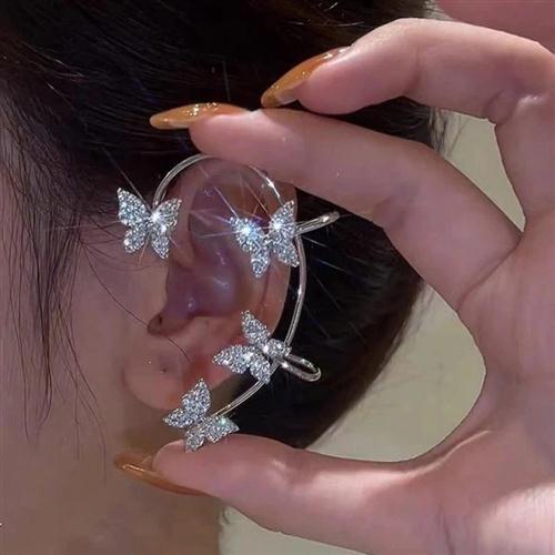 Metal Butterfly Ear Clips Without Piercing For Women