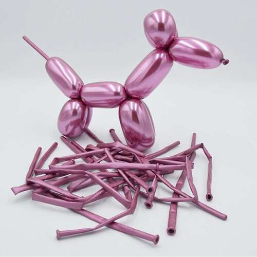 极速260 chrome metallic strip magic balloon birthday party w
