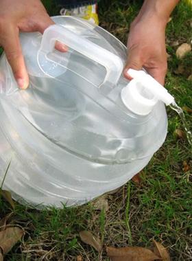 10l camping handle collapsible water bucket bottle contain