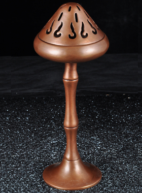 紫铜竹节博山香炉茶室香道香炉香薰炉檀香沉香盘香静心安神薰香炉