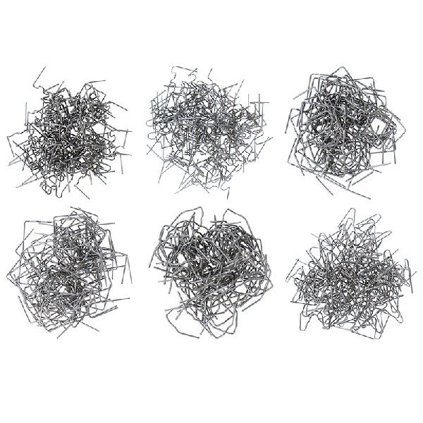 100 Pcs/Set Precut 0.6-0.8mm Hot Wave Flat Staples For