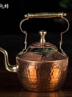 净水壶家居佛具尼泊尔手工紫铜奔巴壶贲巴壶手工壶 大小号