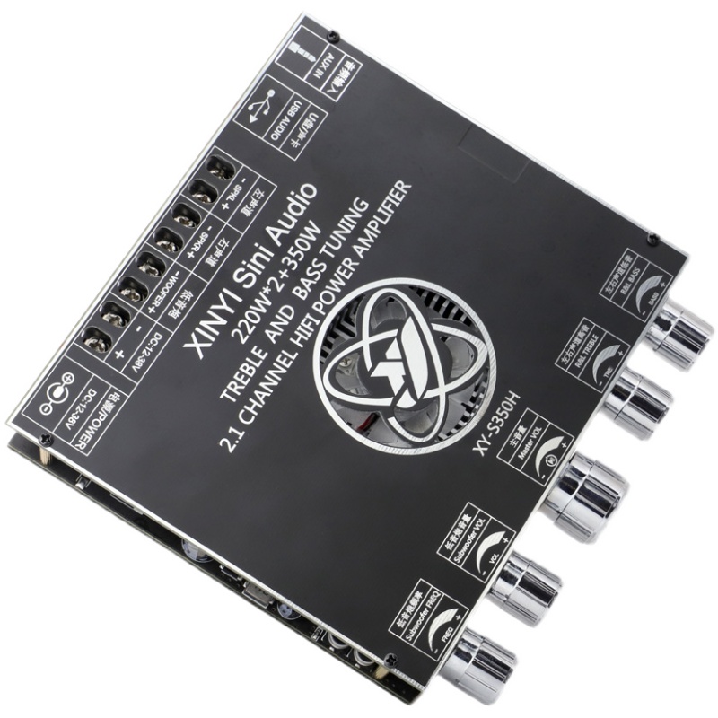 TPA3251D2大功率蓝牙5.1功放板2.1声道2*220W+350W低音炮音频模块