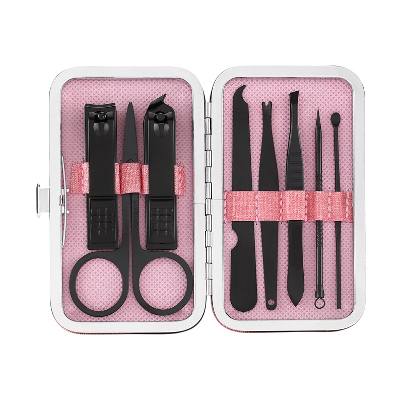 8Pcs Manicure Cutters Nail Clipper Set Household Stainless S