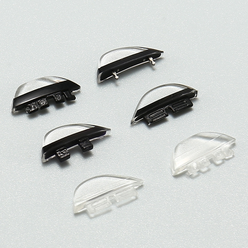 插入式鼻托双直卡扣透明色黑色通用鼻垫眼镜配件儿童硅胶鼻垫减压