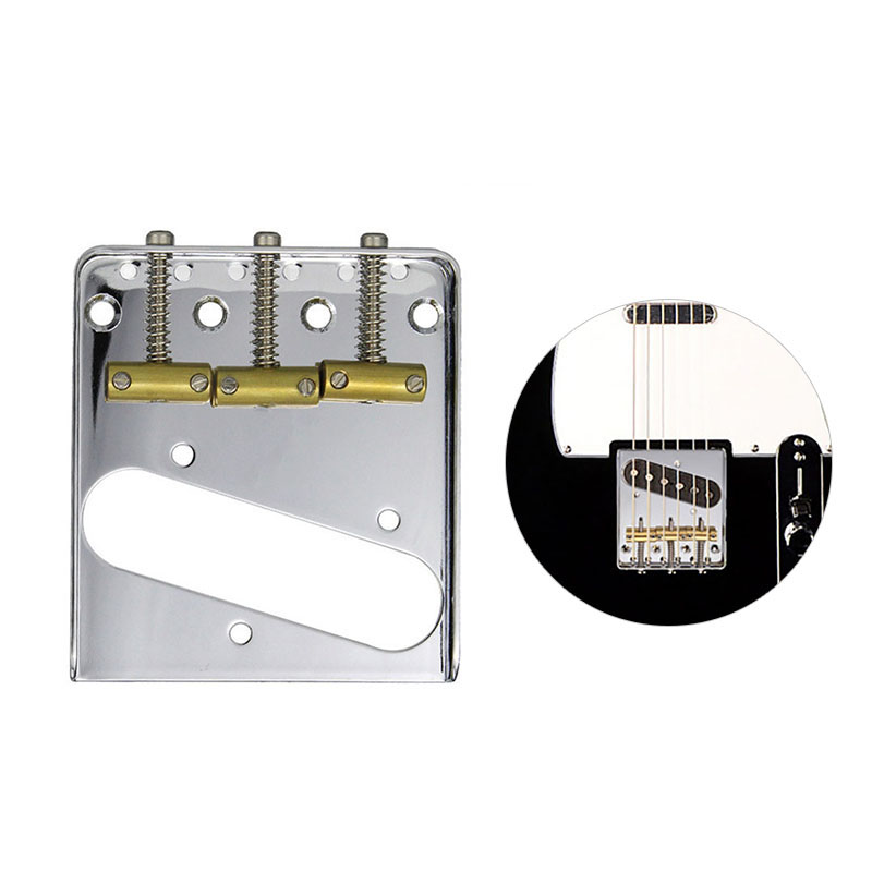 Tele后单拾音器电吉他琴桥 TL琴码拉弦板三码款 日美墨芬乐器配件