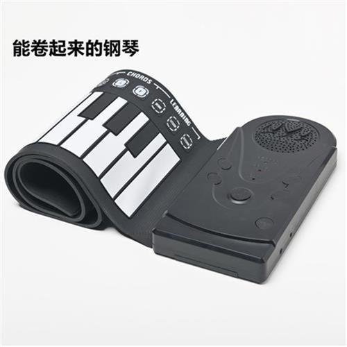 49键手卷钢琴 便携式电子琴 能卷起来H的钢琴儿童初学练习琴软键