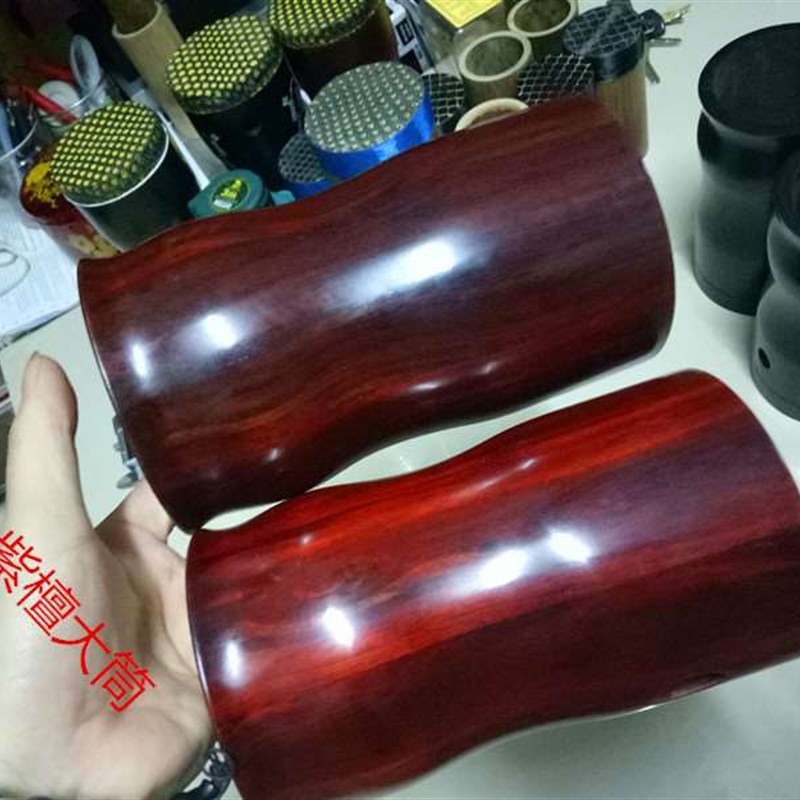 圆筒二胡/花鼓大筒/琴筒/大筒 精品木筒大筒子/黑檀木筒/紫檀木筒