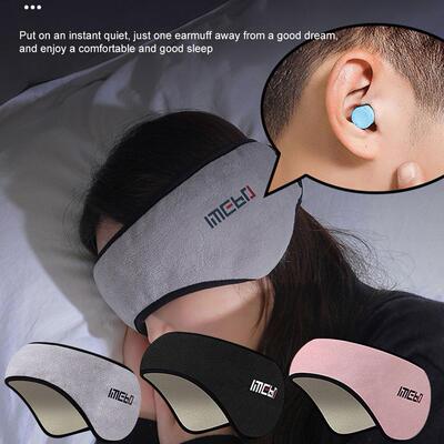 1 Set Earmuff Sleep Mask Plush Sleeping Mask Eyemuff Eye Cov