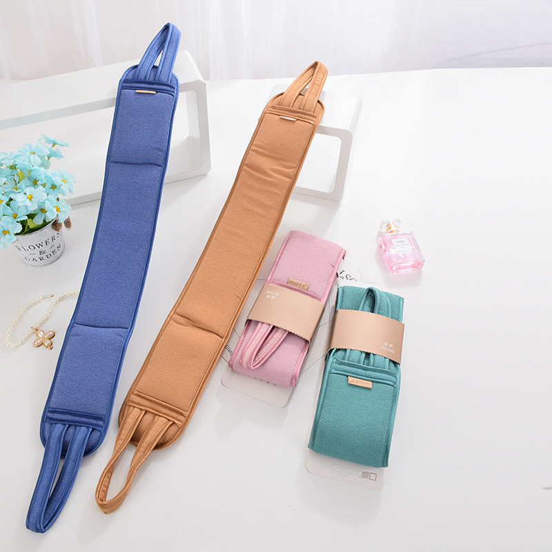 双面加厚搓背巾沐浴条植物纤维粗纹搓澡搓背洗澡巾长条拉背巾