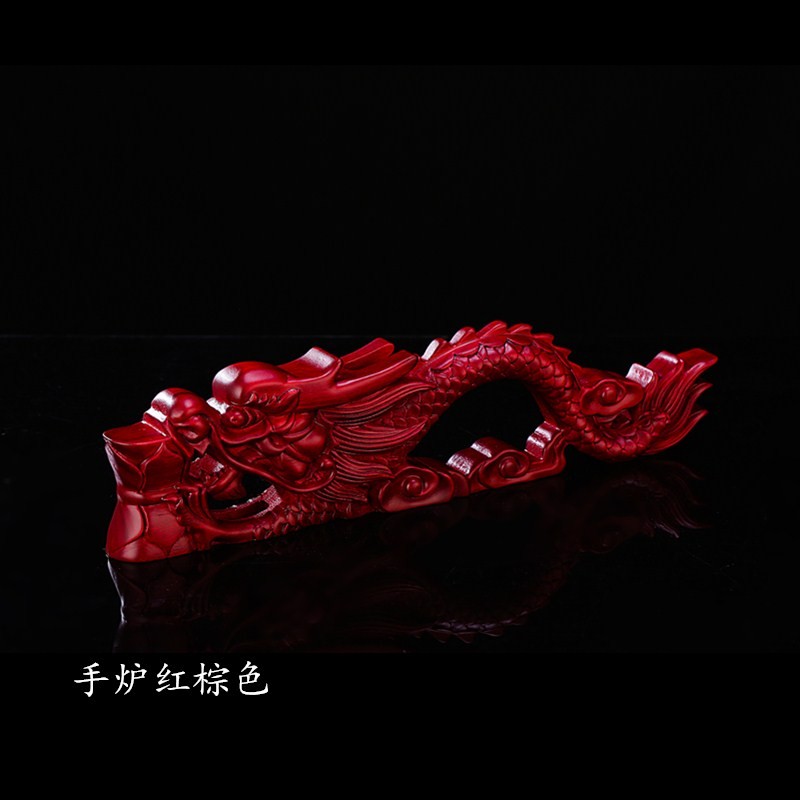 佛具用品 c实木龙雕手炉放焰口手提手柄香炉水陆手拿莲花寺院大号