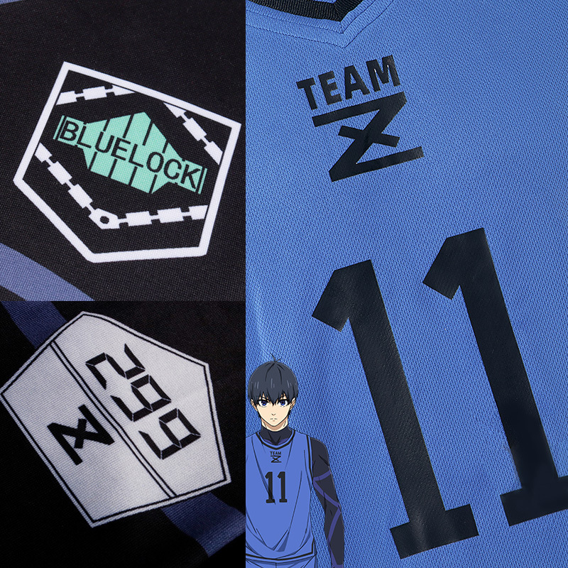 Novelty Anime Blue Lock Football Training Uniform Isagi